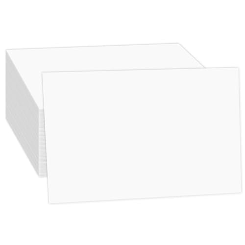 Goefun 100 Pack White Large Index Cards 6x9 Cardstock 80lb | Goefun Thick Printer Paper Big Notecards Blank for Menus, Party Invitations, Greetings, Flash Cards, DIYs - color: white, size: 6x9