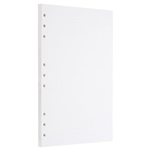 PATIKIL B5 Dot Grid Paper 9-Ring Binder Loose Leaf Planner Filler Paper Planner Inserts, 80 Sheets/160 Pages, Lined - size: B5, style: Dot Grid