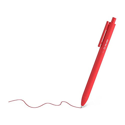 TRU RED Retractable Gel Pens, Medium Point 0.7mm, Red Ink, 24 Pack – Quick‑Dry Pens for Grading, Editing & Office Use - color: Red, size: 1 Count (Pack of 24), style: Medium Point