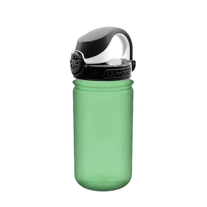 Nalgene Kids' 12 oz On The Fly Lock-Top Water Bottle, Glow Green - color: Glow Green, size: 12 Ounces
