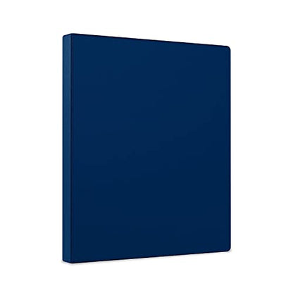 Staples Simply Economy 0.5-Inch Round Ring Non-View Binder, Holds Up to 100 Sheets, Navy, Lightweight Binder for Office & School - color: 1 Pack, size: 0.5" Inch, style: Navy