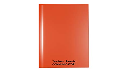 Nicky's Folder® English Communicator, Parent-Teacher Folder, Patented Tear-Resistant, Flexible Plastic, 2 Inside Pockets, 2 Exterior Sleeves, Letter Size Paper, Single Color (24 Pack) (Orange) - color: Orange