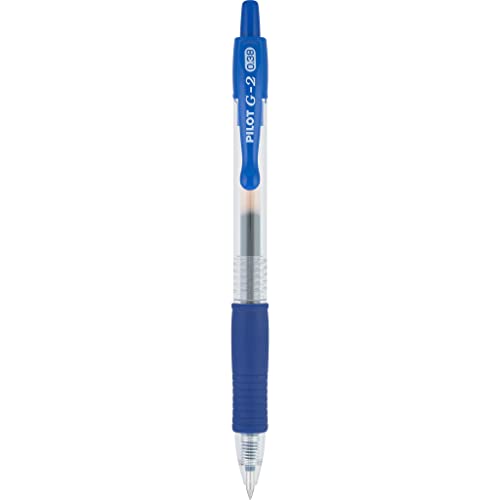 Pilot G2 Premium Refillable and Retractable Rolling Ball Gel Pens, Ultra Fine Point, Gel Ink Pens, 0.38mm, Blue Ink, 12-Pack - color: Blue Ink, size: 12 Count (Pack of 1)