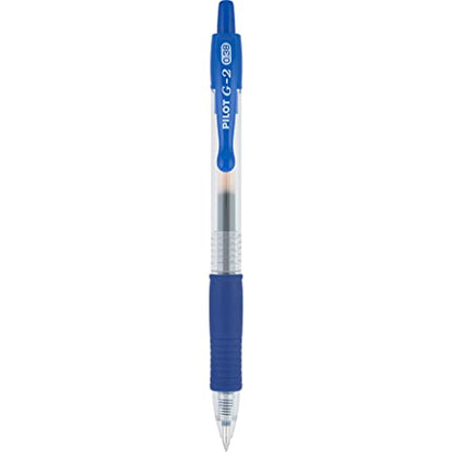 Pilot G2 Premium Refillable and Retractable Rolling Ball Gel Pens, Ultra Fine Point, Gel Ink Pens, 0.38mm, Blue Ink, 12-Pack - color: Blue Ink, size: 12 Count (Pack of 1)