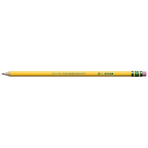 Ticonderoga Wood-Cased Pencils, Pre-Sharpened, 2 HB Soft, Yellow, 72 Count - size: 72 Count (Pack of 1)