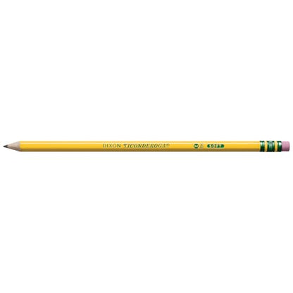 Ticonderoga Wood-Cased Pencils, Pre-Sharpened, 2 HB Soft, Yellow, 72 Count - size: 72 Count (Pack of 1)