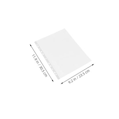 DOITOOL 100pcs Clear Sheet Protectors Heavy Duty Page Sleeves for Binders Document Protectors for Photos Recipes Certificates Material Top Loading Design