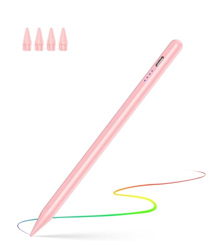 CMARS Pen for iPad 11th 10th Gen, Fast Charge for Pad Pencil with Tilt & Palm Rejection, Digital Pen for 2018-2026 Apple iPad 6-11th Gen/A16, Pro 13"/12.9"/11”/M4/M5, Air 3/4/5/M2/M3/M4, Mini 5/6 Pink - color: Pink