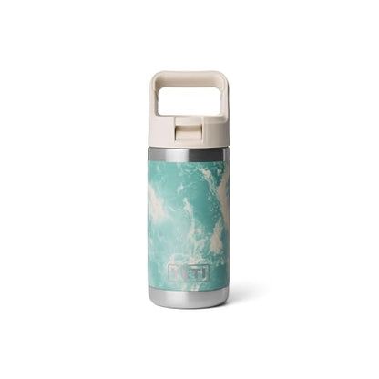 YETI Rambler Jr. 12 oz Kids Bottle, with Straw Cap - color: Sea View