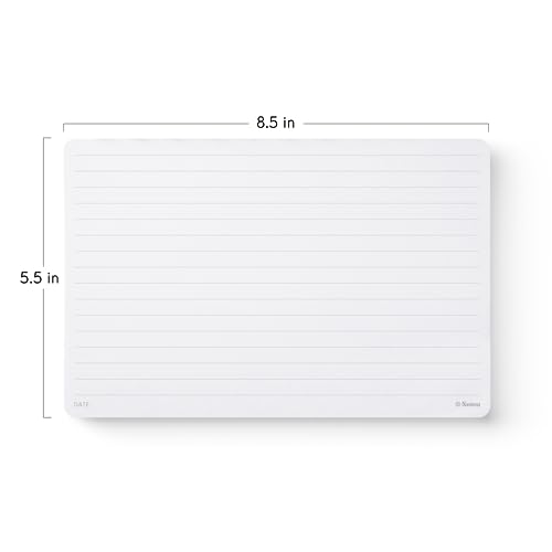Notsu Lined Desk Notepad 2 Pack | Minimalist Ruled Memo Mouse Pads with Premium Thick Paper, Small 5.5" x 8.5" - size: 5.5" x 8.5", style: Lined