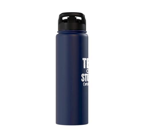 Funny School Teacher - Tears Of My Students Stainless Steel Insulated Water Bottle - color: Navy Blue