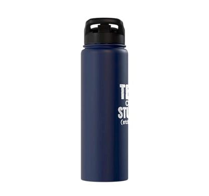 Funny School Teacher - Tears Of My Students Stainless Steel Insulated Water Bottle - color: Navy Blue