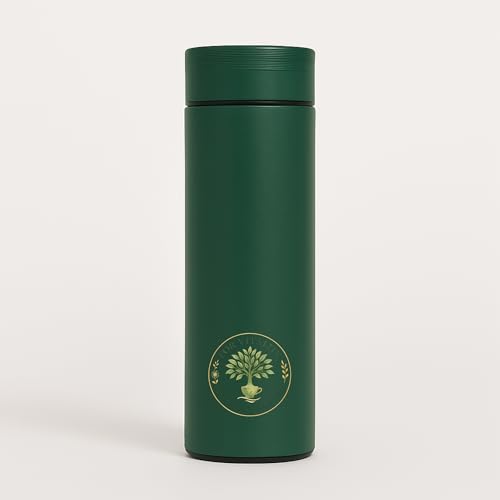 Pack of 2 Insulated Stainless Steel Water Bottle, 16 oz, medical grade 316 Stainless Steel, BPA-Free, Forest Green and Blush Pink