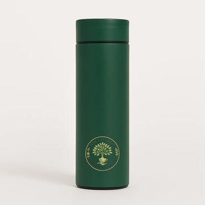 Pack of 2 Insulated Stainless Steel Water Bottle, 16 oz, medical grade 316 Stainless Steel, BPA-Free, Forest Green and Blush Pink