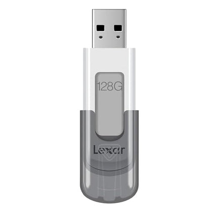 Lexar 128GB 2-Pack JumpDrive V100 USB 3.2 Gen 1 Flash Drive for Storage Expansion and Backup, Up To 100MB/s Read, Gray (LJDV100128G-B2HNU) - style: 2-Pack