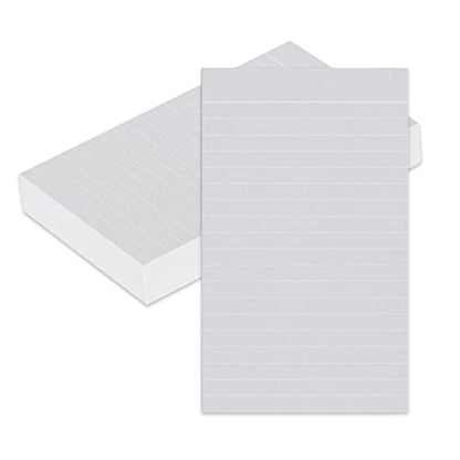 Home Advantage Light Gray Double Sided Vertically Ruled White Mini Index Cards, White Lined, Note Cards (3-x-5)
