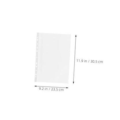 VILLCASE 100pcs Heavy Duty Clear Sheet Protectors Document Sleeves for Binders for Photos Recipes Certificates More Top Loading Design for Easy Access
