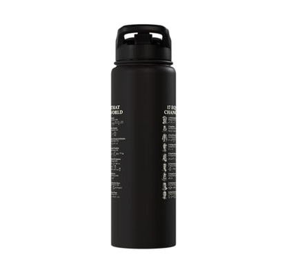 Famous Math Equations Physics Science History Teacher Stainless Steel Insulated Water Bottle