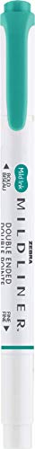 Zebra Pen Mildliner Dual-Tip Highlighters, Broad and Fine Tips, Ideal for Bible Highlighting, No Bleed, School Supplies, Teacher Supplies and Office Supplies, Mild Summer Green Ink, 12-Pack (78440upc) - color: Summer Green