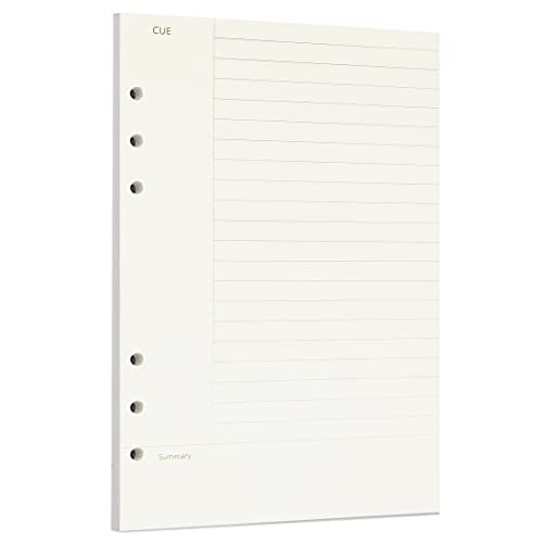 Zelten 1 Pack A5 45 Sheets/90 Pages Connell Loose Leaf Punched Paper Refills Paper for 6 Hole Binder Personal Organizer Diary Notebook Refillable Planner - color: Connell, size: A5/6 Hole