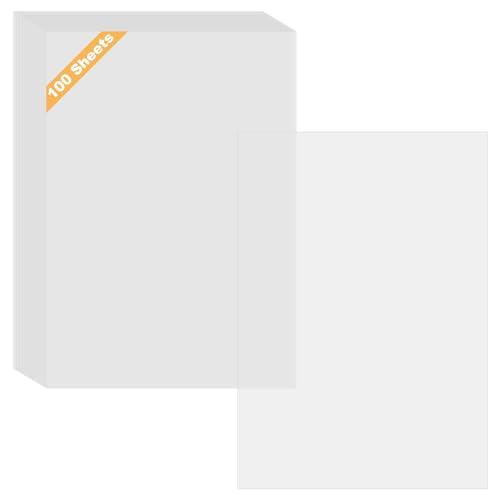 100 Sheets Tracing Paper, White Translucent Paper for Sketching Tracing Drawing Animation, A5 8.27 x 5.83 Inch - size: A5
