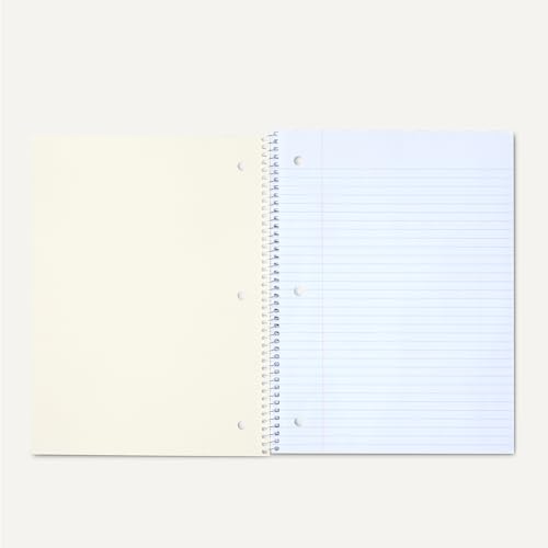Amazon Basics College-Ruled Spiral Notebook, For Work and School, 70 Sheets, 8" x 10.5", Light Blue, 2-Pack - color: Light Blue, style: College Ruled 2-pack