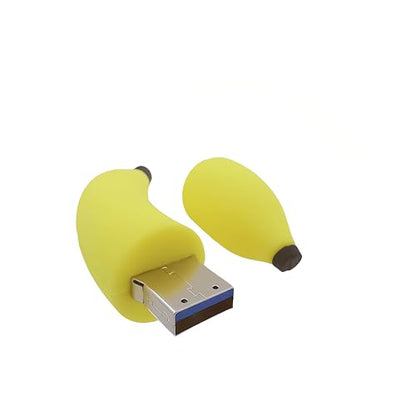 128GB USB 3.0 플래시 드라이브 참신한 만화 바나나 고속 전송 속도 펜드라이브 메모리 스틱 - color: 바나나.