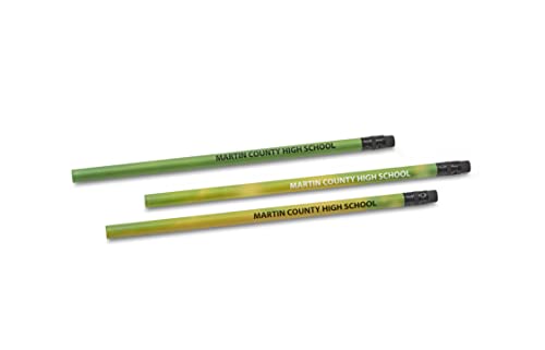 Pencil Guy Promotional Personalized Mood Pencils, Green, 1000 Box | Imprinted - color: Green, size: 1 Count (Pack of 1000)