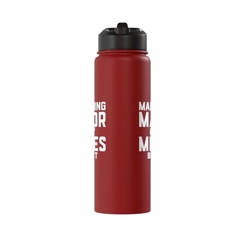 Marketing Major By Day Memes By Night Marketer Joke Student Stainless Steel Insulated Water Bottle - color: Red