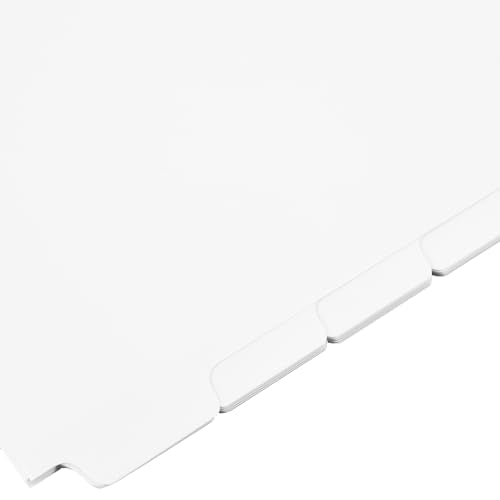 Exhibitindexes® Blank Bottom 1/5th Division Tabs
