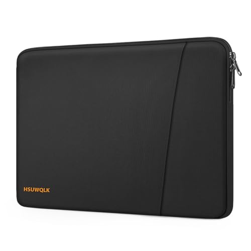 360 Protective Laptop Carrying Case 13.3 inch,13-13.3 inch Laptop Sleeve Compatible with MacBook Air/Pro 13/Pro 14,HP Dell ASUS Lenovo,Shockproof Computer Sleeve Bag with Pocket, Black