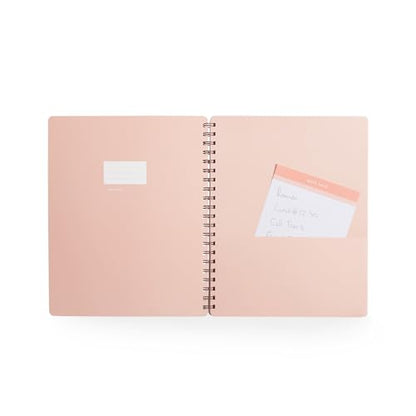 Poppin Spiral Notebook, 1 Subject College Ruled Notebook, 80 Sheets, Easy Tear Pages, Elements Collection (Blush Pink Elements, 1-Subject) - color: Blush Elements, size: 1 Subject