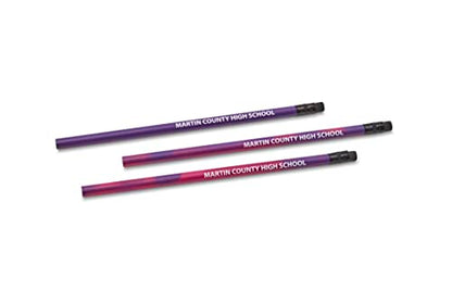 Pencil Guy Promotional Personalized Mood Pencils- Purple - 500 to a box- Imprinted - color: Purple, size: 1 Count (Pack of 500)