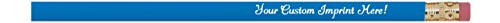 Personalized Pencils Round Custom Imprinted with your Name - Text - Logo - Message- 12 pkg -Customizable - Made in USA - Great Gift Idea (Bright Blue) - color: Bright Blue