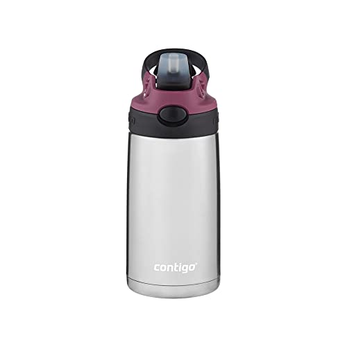 Contigo AUTOSPOUT Camping Hydration Thermal Bottle 1 Count (Pack of 1) Eggplant & Punch - color: Eggplant/Punch, size: 13 Ounces