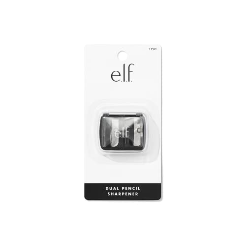 e.l.f., Dual-Pencil Sharpener, Convenient, Essential Tool, Sharpens, Easy To Clean, Travel-Friendly, Compact, Includes Bonus Small Sharpener (Pack of 2) - size: 1 Count (Pack of 2)