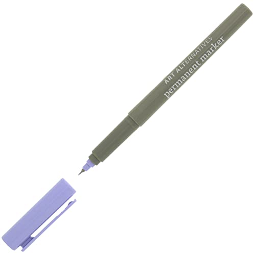 Art Alternatives 영구 마커, 엑스트라 파인, 라일락 - 1.2mm 펠트 펜촉 - 영구 - 다중 표면 - 드로잉 + 글쓰기 + 일러스트레이션 - color: 라일락, size: 1개(1팩)