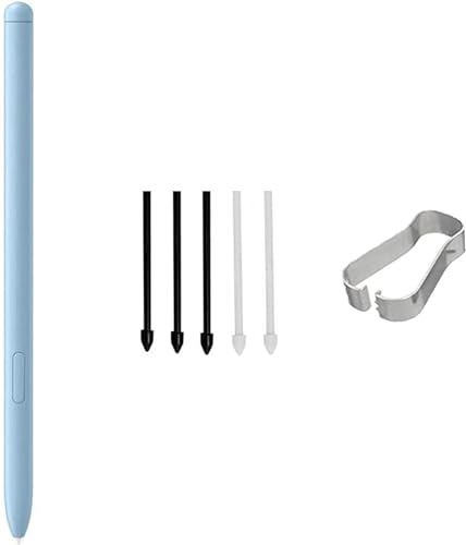 Tab S6 Lite Pen Replacement for Samsung Galaxy Tab S6 Lite, Angora Blue | Tab S6 Lite S Pen,S6 Lite Stylus,Galaxy Tab S6 Lite Pen ,EJ-PP610, Includes Nibs, No Bluetooth - color: Angora Blue