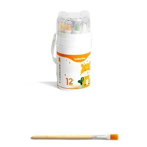 Twistable Crayon, Smooth Gliding Drawing Crayon Water Cleanable Washable CrayonSet, Perfect for Youngly Artists and Beginner Smooth Coloring - color: 12 Colors