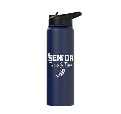 Track & Field Senior 2026 Graduation Class Of 2026 Graduate Stainless Steel Insulated Water Bottle