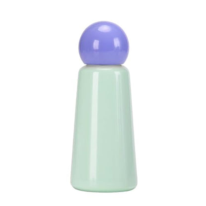 350ML/12oz Creative and Cute Stainless Steel Insulated Cup, Student Portable Outdoor Sports Water Bottle - Light Purple Edition - 350ML - color: Blue and Light Purple