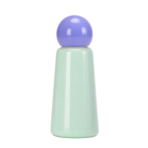 350ML/12oz Creative and Cute Stainless Steel Insulated Cup, Student Portable Outdoor Sports Water Bottle - Light Purple Edition - 350ML - color: Blue and Light Purple