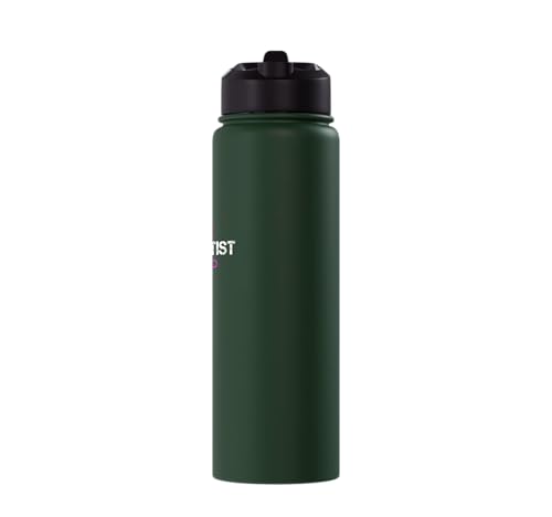 nurse anesthetist loading - future crna nursing student Stainless Steel Insulated Water Bottle - color: Dark Green