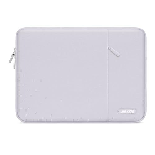 MOSISO Laptop Case 13.3 inch, 13-13.3 inch Laptop Sleeve Compatible with MacBook Air/Pro 13/Pro 14 M5 M4 M3 M2 M1, HP Dell ASUS Lenovo,Polyester Vertical Computer Sleeve Bag with Pocket, Dusty Lilac - color: Dusty Lilac, size: 13.3 inch