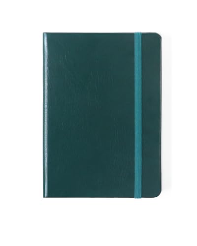 Lined Journal Notebook 4 x 5.6 in (A6), 160 Pages, PU Leather Hardcover, 100gsm Thick Paper, Compact Notebook for Notes, Daily Writing & Travel, Planning Card Included (2025)(Dark Green) - color: Dark Green, size: A6（2025）