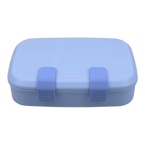 Kids Bento Explorer Lunch Box, 3 No-Mix Compartments, Microwave & Dishwasher Safe, Lightweight with Removable Tray, for Daycare, Preschool, School (Blue Ice) - color: Blue Ice