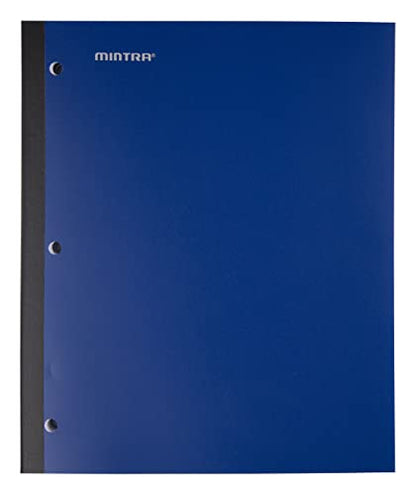 Mintra Wireless Notebook 3pk - 80 Sheets - College Ruled (Black, Blue, Red) - color: Black, Blue, Red