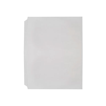 Risch Heavy-Duty 3-Hole Punched Clear Vinyl Page Protectors, Plastic Sleeves for Menu Binders, Letter-Sized Document Storage, and Recipe Books, 10-Gauge Vinyl, 8.5” X 11”, Pack of 50 - size: 8.5 X 11