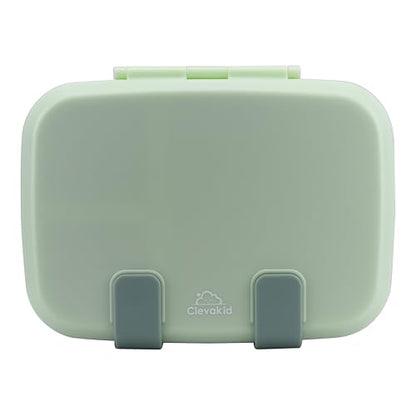 Kids Bento Explorer Lunch Box, 3 No-Mix Compartments, Microwave & Dishwasher Safe, Lightweight with Removable Tray, for Daycare, Preschool, School (Green Light Mint) - color: Green Light Mint