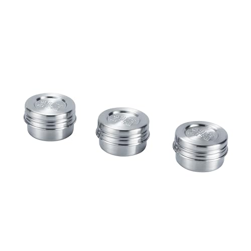Bits Kits Stainless Steel Reusable Condiment and Snack Containers, Set of 3 - style: 3 Condiment Cups